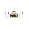 Montour Line Velvet Rope Wall Receiver Satin Brass RWR01-SB